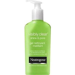 Neutrogena Visibly Clear Shine & Pore Reinigingsgel voor Mandarijn & Citroen, 200 Ml, 3 Stuk