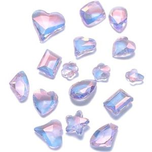 FUXIU 30 Stuks Spitse Bodem Nail Steentjes Voor Nagels Art Decoraties Kristal Glas Steen Manicure Nail Decoratie Deel