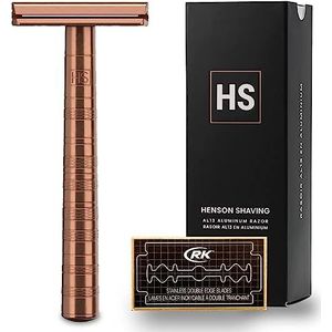 Copper Medium Henson Shaving 2.0 Klassiek scheerapparaat van aluminium