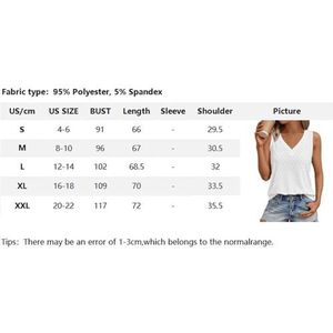 yk8fass Los casual uitgehold vest wd-2308, Groen, L