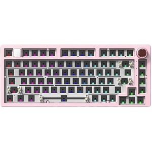 QPSJXN Mechanisch RGB-toetsenbord gemonteerd op de pakking(Pink-RGB Light)