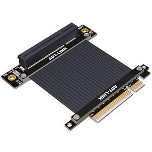 Allowish PCIE 4.0 X8 naar X8 verlengkabel PCIE4.0 Riser Ondersteuning Netwerkkaart USB-kaart (20 cm, R88SL 4.0)