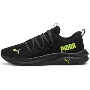 PUMA Heren Softride One4all Sneaker, Zwart-Lime Pow-Cool Donkergrijs, 10.5 UK, Puma Black Lime Pow Cool Donkergrijs, 45 EU