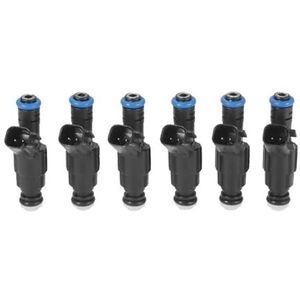 Brandstofinjector Benzine-injectiesproeiers Voor Cherokee Voor Grand Voor Cherokee Voor Wrangler 4.0L 1999-2004 0280155784 6 Stuks Brandstofinjectoren 4 Gaten
