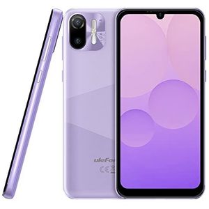 Ulefone Android 12 mobiele telefoon Note 6T, 3 GB + 64 GB, 8,5 mm, ultradun, Dual SIM 4G smartphone, ontgrendeld, 6,1 inch HD+ display, sleuf voor 3 kaarten, camera 13 MP + 5 MP,