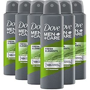Dove Men+Care Fresh Elements Deospray, anti-transpirant, 6 stuks (6 x 150 ml)