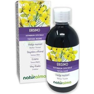 Gewone raket (Sisymbrium officinale) bloeiende toppen Alcoholvrije moedertinctuur Naturalma - Vloeibaar extract druppels 500 ml - Voedingssupplement - Veganistisch