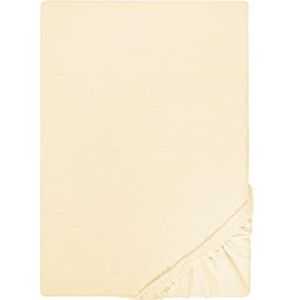 biberna 0077155 Hoeslaken Jersey (matrashoogte max. 22 cm) 1x 180x200 cm > 200x200 cm, geel