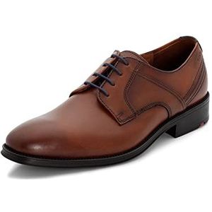 LLOYD Gala-veterschoenen voor heren, zakelijke schoenen, derby, normaal, Cognac Midnight, 42 EU