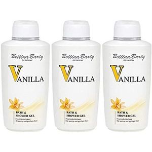 Bettina Barty Vanilla Bath & Shower Gel, 3 x 500 ml
