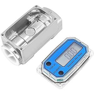 Flowmeter, 1 ""digitale stroommeter, gasolie-brandstofstroommeter, pompstroommeter brandstofstroommeter, hoge nauwkeurigheid, for kerosine, benzine voor vloeistoffen(1 set)