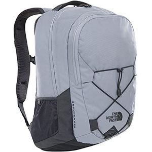 The North Face – Groundwork Ryggsäck – med sleeve för bärbar dator och vadderad ryggpanel – reflexryggsäck för skola och arbete - MID GREY/ASPHALT GREY