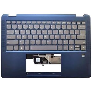 Palmrest bovenbehuizing met Amerikaanse achtergrondverlichting/geen achtergrondverlichting voor Lenovo voor Ideapad Flex 5-14ALC7 14IAU7 ABR8 IRU8(Blue Backlight)