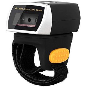 NETUM Bluetooth 2D QR Mini-barcode-scanner voor draagbare ring, draadloos, handscanner, nauwkeurig en snel aflezen voor mobiele betaling, computerscherm, Android/iOS/IPAD/Mac NT-R2