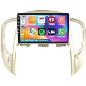 Android 15.0 2 Din Autoradio 9"" Touchscreen Auto Stereo voor Buick Lacrosse 2009-2013 met Draadloze Carplay Android Auto GPS navigatie AHD Omgekeerd beeld Stuurwielbediening(S-1(2G+32G))