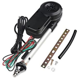 Audio- & videoantennes voor auto 12V AM FM-zenderantennes Elektrische antenne Automatische telescopische exterieur voertuigaccessoires voor autoradio-audio Universeel Autoradio Antenne