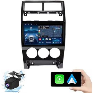 Android 14.0 2 Din Autoradio 9"" Touchscreen Auto Stereo voor LADA Priora 2013-2018 met Draadloze Carplay Android Auto GPS navigatie AHD Omgekeerd beeld Stuurwielbediening(P1(1G+32G))