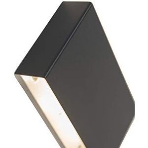QAZQA - Moderne wandlamp zwart - Otan | Woonkamer | Slaapkamer | Keuken - Aluminium Rechthoekig - G9 Geschikt voor LED - Max. 2 x 40 Watt