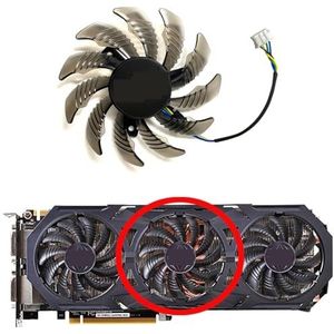 Vervangende ventilator voor GIGABYTE GTX980 980ti G1 Gaming grafische kaart PLD08010S12HH(Middle fan)