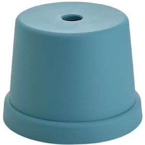 woonkamerkruk Eenvoudige thuiskruk Plastic salontafel Kruk Vrije tijd Kleine bank Antislip ronde kruk Veranderende schoenen Badstoel Voor Home Living Room Bedroom. (Color : Blue, Size : M)