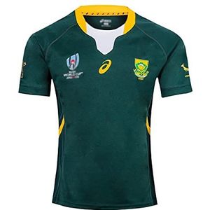 Rugby Jersey Voor Heren, Wereldbeker Zuid-Afrika, Zomersport Ademend Casual T-shirt Voetbalshirt Poloshirt, Voetbal Sport Top, Beste Verjaardagscadeau. (Color : Green, Size : S)