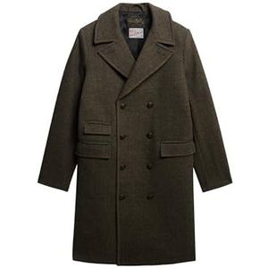 Superdry - Merchant Wool Blend Long Jas - Winterjas