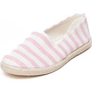 Gottstein Camping Duo Linen espadrille van GRS-gecertificeerd linnen, Rosé, 42 EU