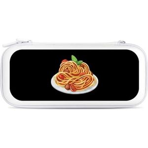 Italië Pasta Noedel Compatibel met Schakelaar Draagtas Harde Mode Reizen Cover Tas Pouch met 15 Game Accessoires Wit-Stijl