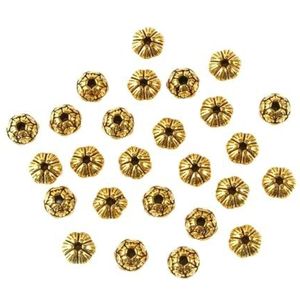 Metaal Goud Kleur Holle Bloem Kraal Caps Ster Filigraan Losse Spacer Caps voor Oorbellen Armband Diy Sieraden Maken Benodigdheden-lotus