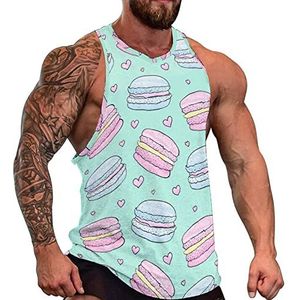 Donut Pattern1 Tanktop voor heren, mouwloos T-shirt, pullover, gymshirts, workout zomer T-shirt