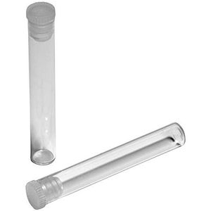 Glazen Buisjes - Helder - 1,5 g - Voor Bolletjes en Vaste Stoffen - Inclusief Stoppen (10)