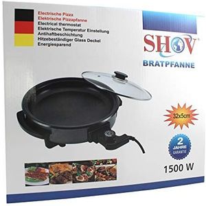 Shov Elektrische pan Ø 32/5cm pizzapan partypan elektrische pan braadpan