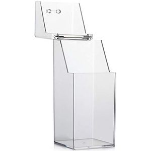 1 ST Clear Acryl Make-up Borstels Houder met Deksel Cosmetische Borstels Organizer Waterdichte Cosmetische Opslag Display Box Case voor Kaptafels en Vanity