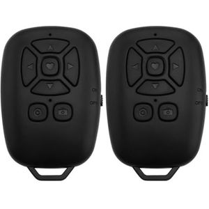 OTOTEC 2 stks Mobiele Bluetooth Afstandsbediening Sluiter Clicker Mobiele Toepassing Draadloze Scrolling Pagina Flipper Camera Sluiter Afstandsbediening Selfie Knop Afstandsbediening