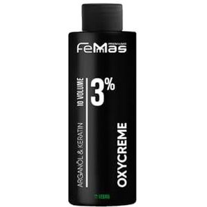 FemMas Oxycrème in 3% 100 ml, oxidatiemiddel voor het verven en verven van haar, eenvoudig gebruik en optimale grip, ontwikkelaar voor gelijkmatige resultaten in salonkwaliteit, Hair Color Developer