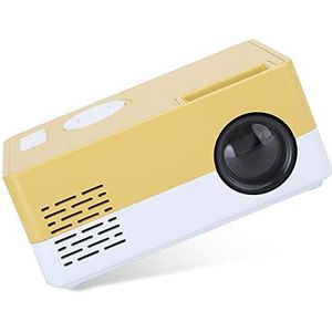 Projector met Ingebouwde Luidspreker Full HD 1080P-projector Compatibel met Firesticks/TV Box/PC/Laptops/PS4//USB-drives voor Gaming (EU-stekker)