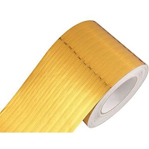 Behangrand Zelfklevende PVC wand- en plafondrandstrip, 5 m, veelkleurig, diverse maten, x(Gold Stripe,8cm(W) X5m(L))