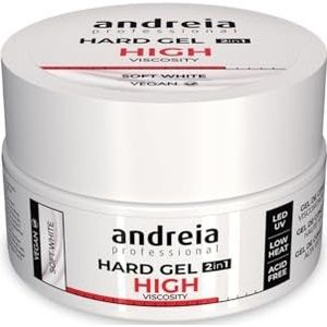 Andreia Professional Profection - Hard Gel 2 in 1 - Biphasic Construction Gel - Zacht Wit 44g