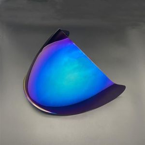 Motorhelm vizier lens, Helmvizier, OF608 Open Gezicht Helm Vizier for LS2 OF608 Windscherm UV-Cut Motorhelmen Accessoires (Zwart - Alleen for Gebruik overdag)(Rainbow-day Use Only)