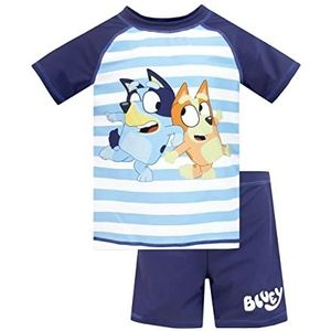 Bluey jongenszwemkleding I Kinderbadpak 2-delig I Zwemset voor strand en zwembad Blauw 110