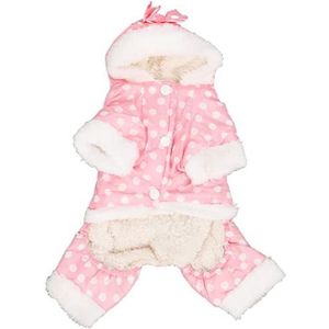 Winter hondenjas Pet jas voor koud weer Puppy Running Hooded Design L