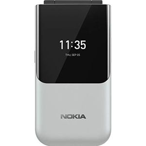 Nokia 2720 Flip Flip Phone (7,1 cm (2,8 inch), 4 GB intern geheugen, 512 MB RAM, Dual SIM, KaiOS) grijs