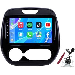 Android 14 Autoradio Stereo voor R-enault Kaptur (2016-2019) 9-inch Touchscreen Multimedia Speler met Draadloze Carplay GPS Navigatie FM RDS Bluetooth 5G-WiFi SWC DSP,M100s