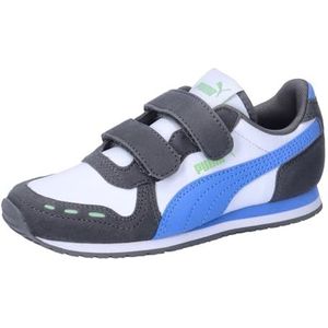 PUMA Cabana Racer SL 20 V PS uniseks kindersneakers, Cool Donkergrijs Blauw Skies PUMA Wit Zuiver Groen, 33 EU