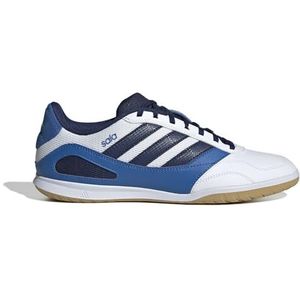 adidas - Super Sala III - Zaalvoetbalschoenen - Wit Blauw Donkerblauw - Synthetisch Bovenwerk