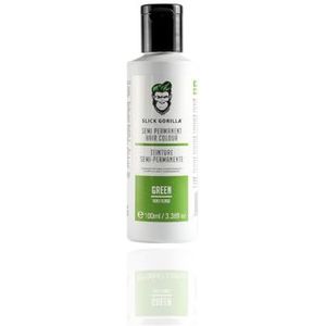 Slick Gorilla Veganistische en dierproefvrije semi-permanente GROENE haarkleuring (3,38 Fl Oz, 100 ml GROEN)