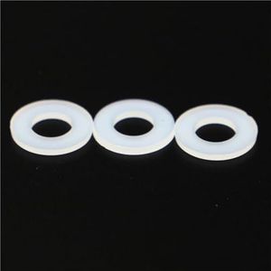 Stervormige tandborgringen, M2-M12 Witte kunststof nylon vlakke ring vlakke afstandhouder isolatie pakkingring(WHITE,100pcs M2x5x1mm)