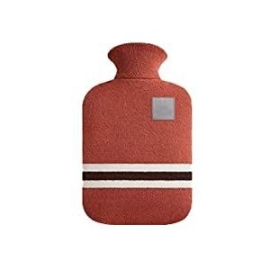 DieffematicRSD Warmwaterkruik Dikke warmwaterkruik winter thermische waterzak draagbare rubberen warmwaterzak gevuld met boiler warmwaterkruik (Color : Orange, Size : 2000ml)