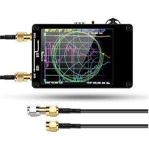 Spectrumanalysator, VNA-H Draagbare Digitale Vector Netwerk 50 KHz-900 MHz MF HF VHF UHF Antenne Analyzer Ingebouwde Batterij
