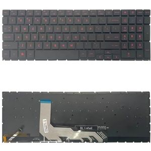 Clavier de remplacement pour ordinateur portable US Version Toetsenbord met achtergrondverlichting/nummertoets voor HP Omen 15 2020 15-AK 15-EN EK1016TX EK1000 EK0018 TPN-Q238 TPN-Q236